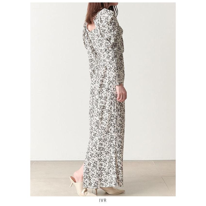 SALE スナイデル SNIDEL 23秋冬 ドレープタイトレーヨンプリントワンピース ドレス ロング丈 長袖 swfo234116 5cm スナイデル SNIDEL ドレープタイトレーヨンプリントワンピース swfo234116