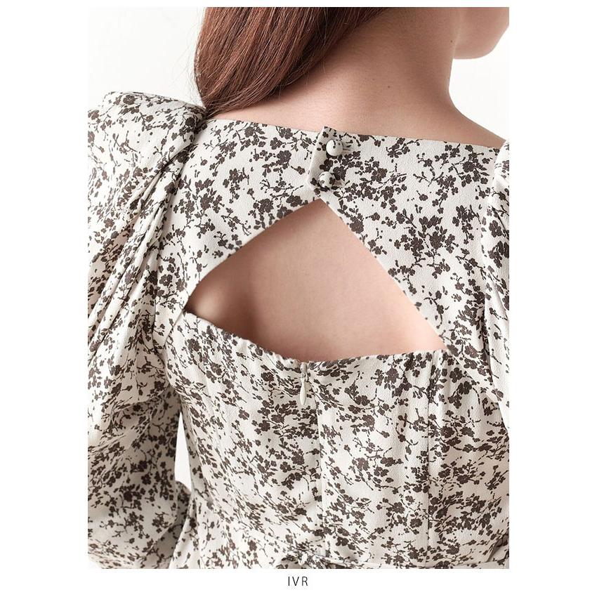 SALE スナイデル SNIDEL 23秋冬 ドレープタイトレーヨンプリントワンピース ドレス ロング丈 長袖 swfo234116 5cm スナイデル SNIDEL ドレープタイトレーヨンプリントワンピース swfo234116