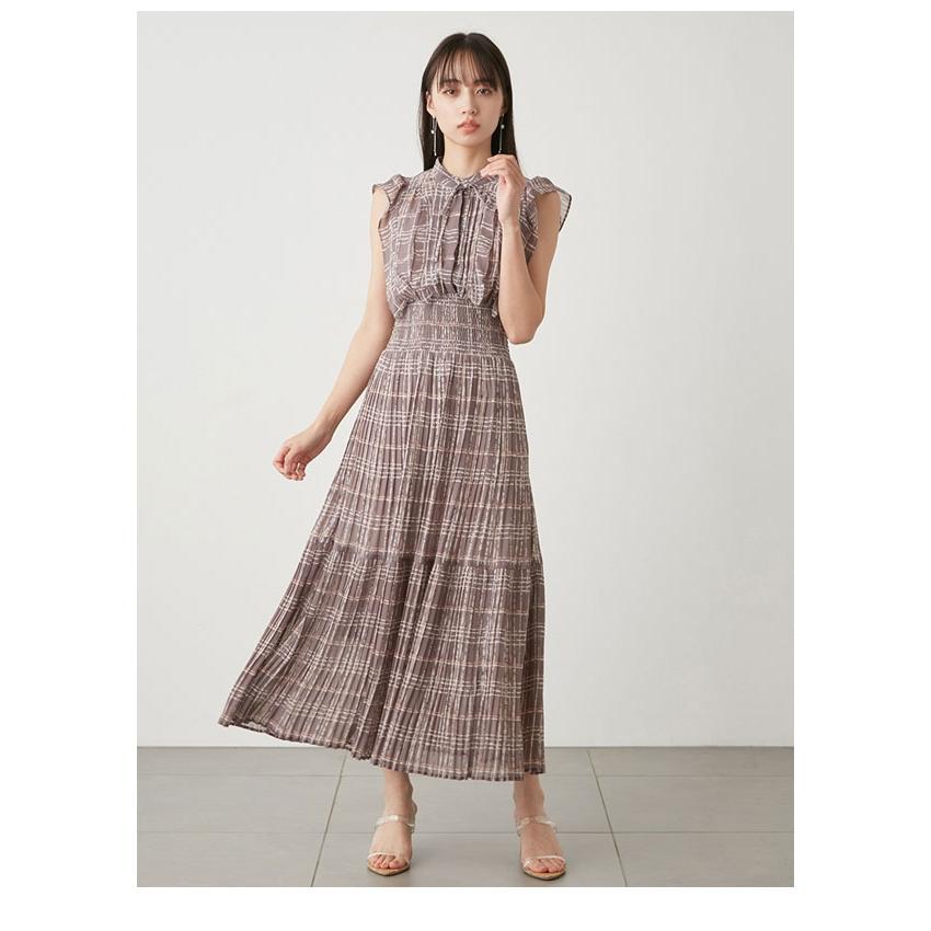 即納】 スナイデル SNIDEL ドレス 24春夏 Sustainableフリルワンピース 