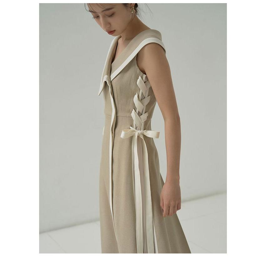 SNIDEL（スナイデル） SALE50%OFF ワンピース 24秋冬 サイドプリーツ 