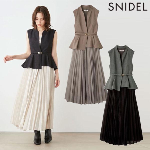 SNIDEL（スナイデル） SALE10%OFF ワンピース 24秋冬 ベルティッド
