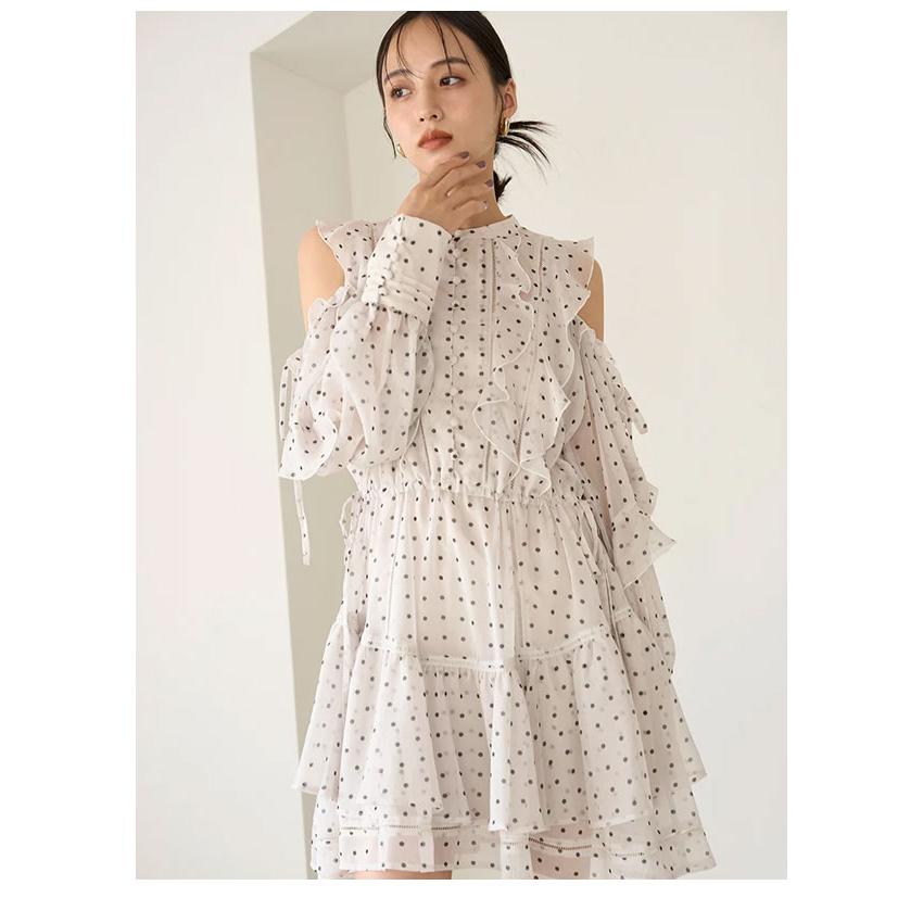 SNIDEL SALE50%OFF スナイデル ワンピース 24秋冬 フリル SNIDEL SALE50%OFF スナイデル ワンピース 24秋冬 フリル