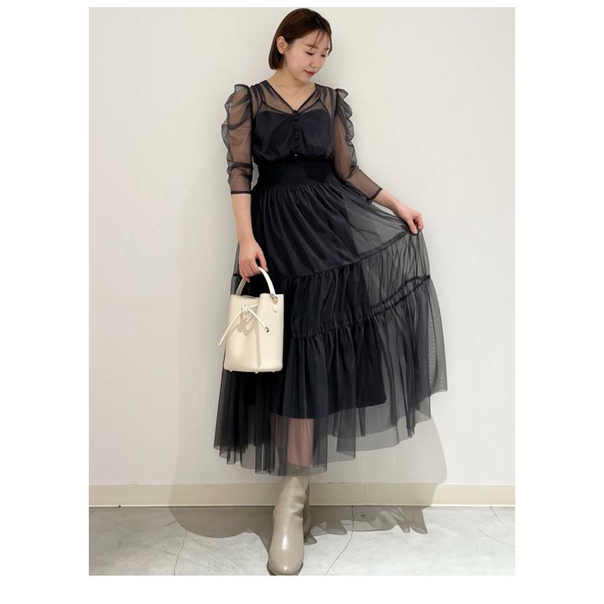 SNIDEL 新作10%OFF スナイデル ワンピース 25春夏 Vネック SNIDEL 新作10%OFF スナイデル ワンピース 25春夏 Vネック