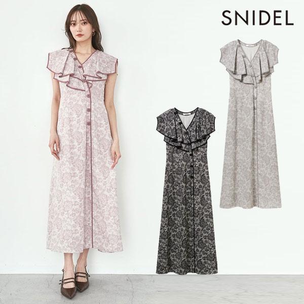 SNIDEL（スナイデル） SALE40%OFF ワンピース 25春夏 ラッフルカラー 