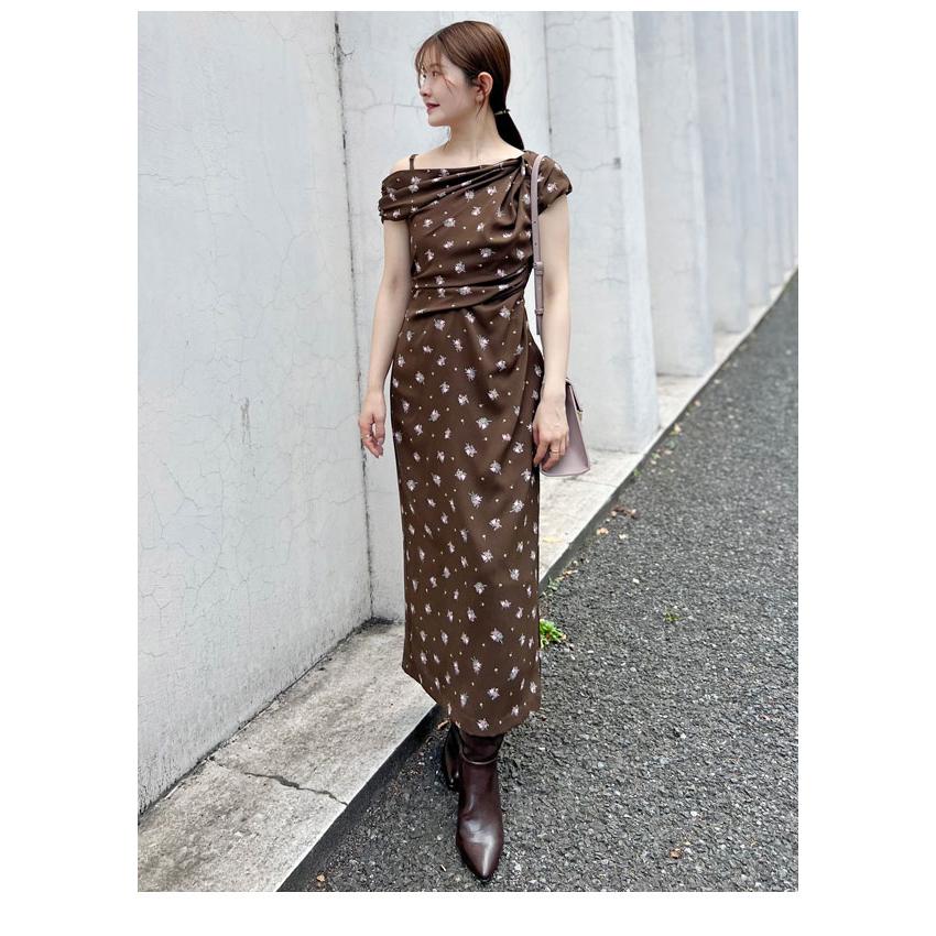 SNIDEL（スナイデル） SALE50%OFF ワンピース 25秋冬 フラワープリント