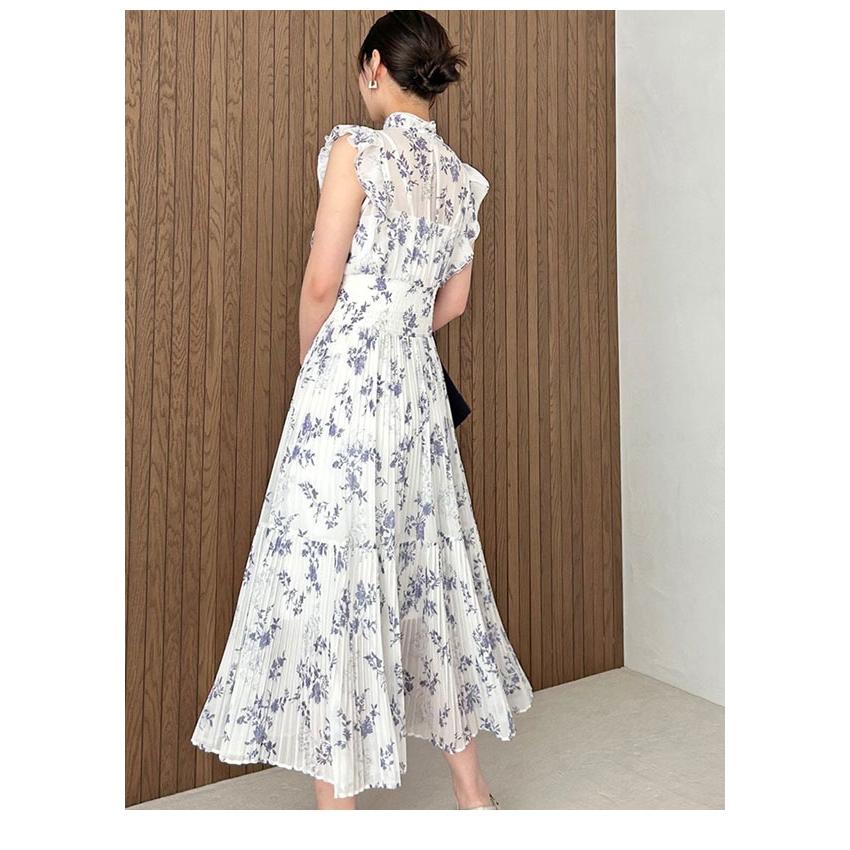 SNIDEL（スナイデル） SALE30%OFF ワンピース 25秋冬 プリントプリーツ