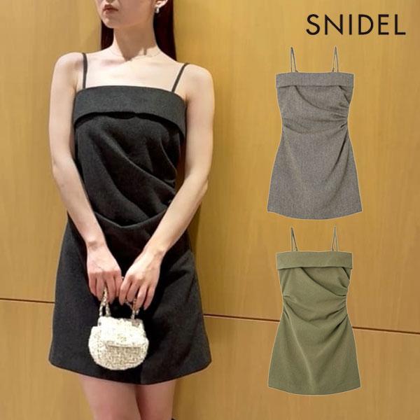 専用出品 ノースリーブミニワンピースセット SNIDEL（スナイデル） SALE40%OFF ワンピース 25秋冬 ウールベアミニ