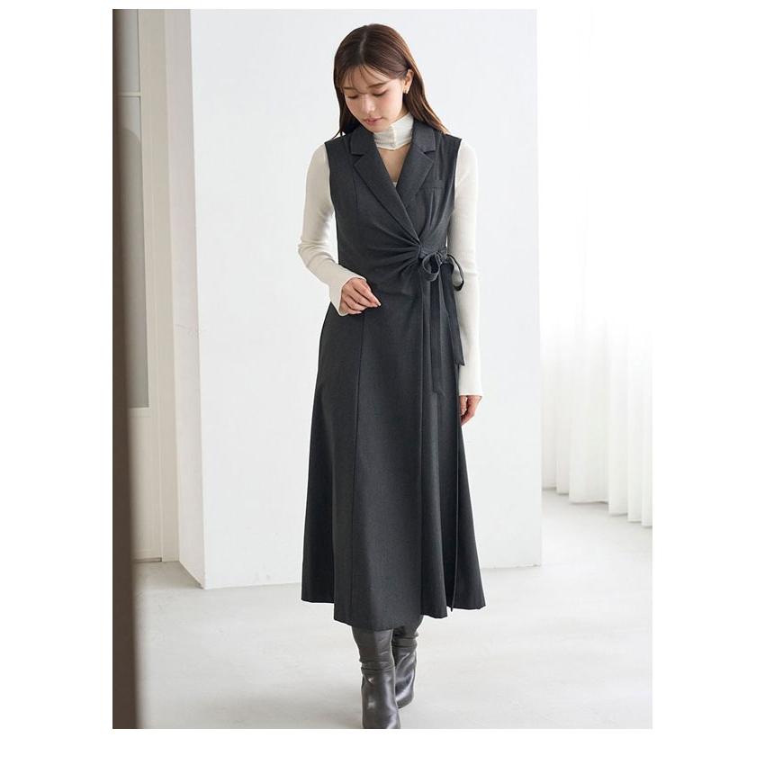 完売品 【SNIDEL】ノースリテーラードロングワンピース 黒 完売品 【SNIDEL】ノースリテーラードロングワンピース 黒 ワンピース