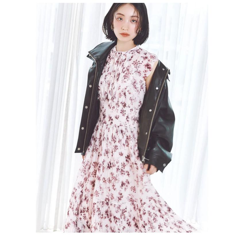 スナイデル SNIDEL ワンピース 26春夏 Sustainableフリルワンピース 長袖 ロング丈 ノースリーブ プリント swfo261069 | SNIDEL | 10