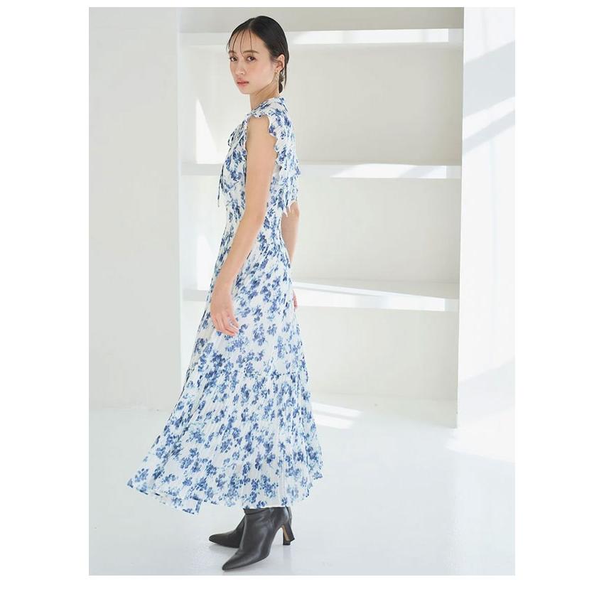 スナイデル SNIDEL ワンピース 26春夏 Sustainableフリルワンピース 長袖 ロング丈 ノースリーブ プリント swfo261069 | SNIDEL | 14