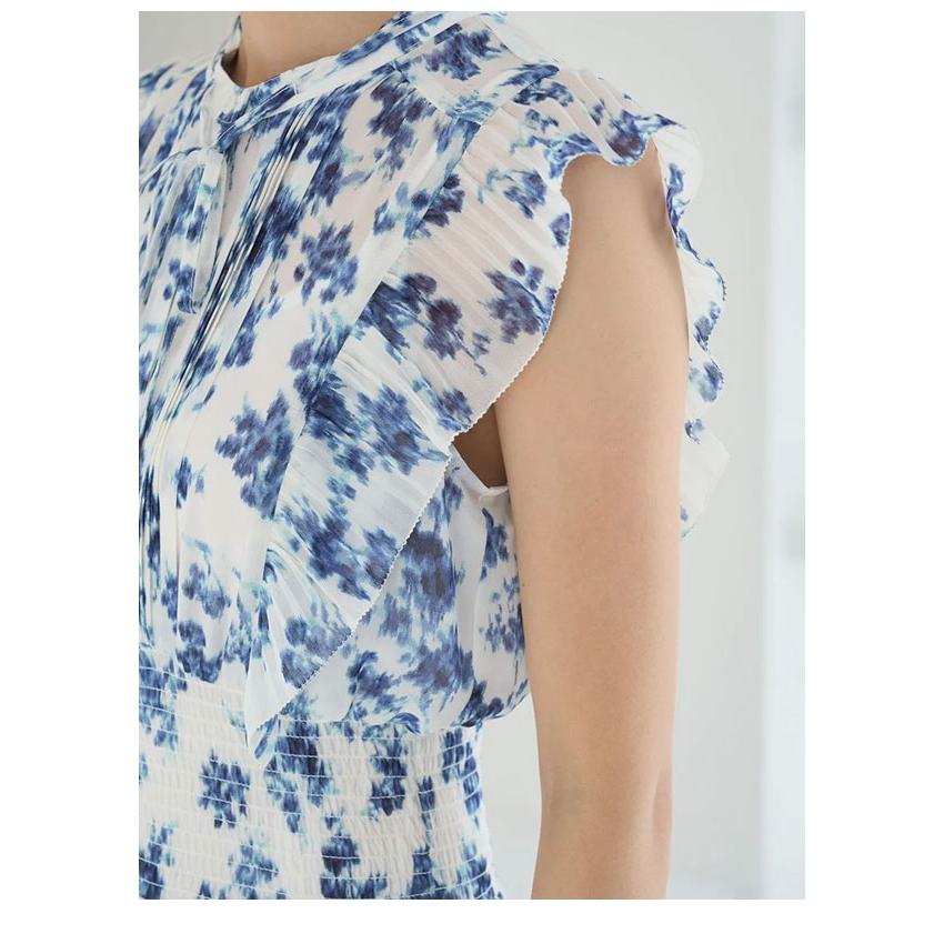 スナイデル SNIDEL ワンピース 26春夏 Sustainableフリルワンピース 長袖 ロング丈 ノースリーブ プリント swfo261069 | SNIDEL | 16