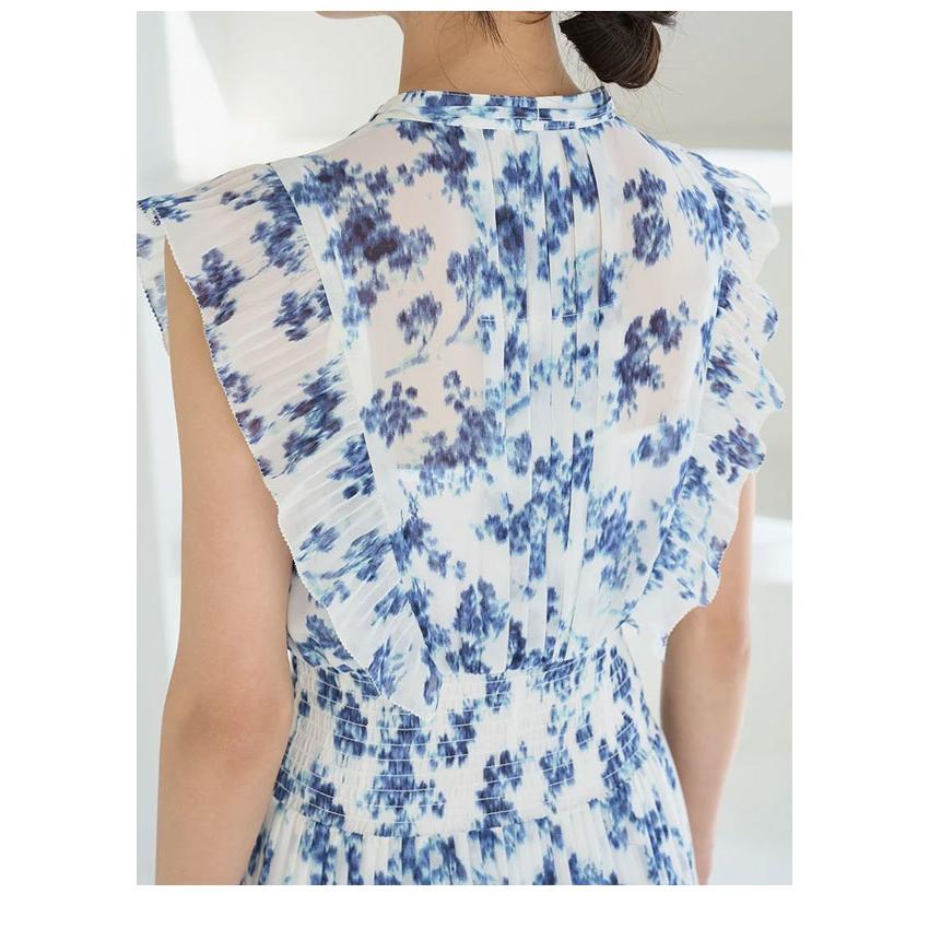 スナイデル SNIDEL ワンピース 26春夏 Sustainableフリルワンピース 長袖 ロング丈 ノースリーブ プリント swfo261069 | SNIDEL | 17