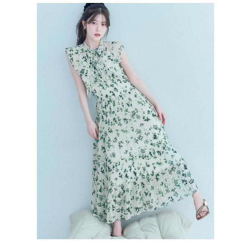 スナイデル SNIDEL ワンピース 26春夏 Sustainableフリルワンピース 長袖 ロング丈 ノースリーブ プリント swfo261069 | SNIDEL | 19