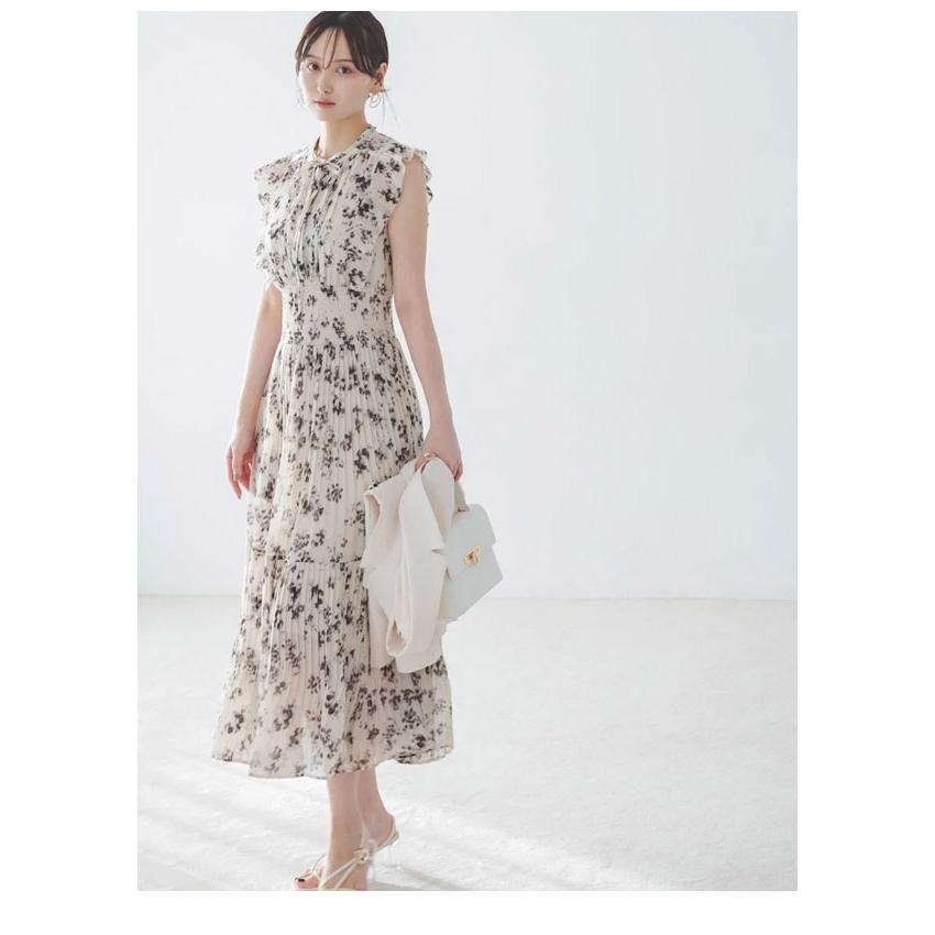 スナイデル SNIDEL ワンピース 26春夏 Sustainableフリルワンピース 長袖 ロング丈 ノースリーブ プリント swfo261069 | SNIDEL | 05