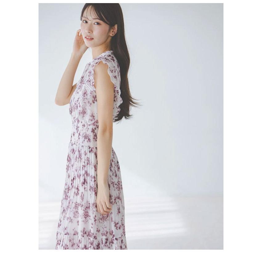 スナイデル SNIDEL ワンピース 26春夏 Sustainableフリルワンピース 長袖 ロング丈 ノースリーブ プリント swfo261069 | SNIDEL | 07
