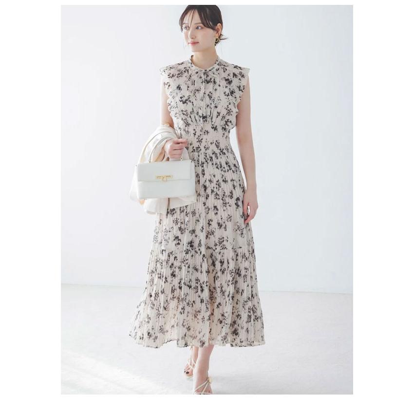 スナイデル SNIDEL ワンピース 26春夏 Sustainableフリルワンピース 長袖 ロング丈 ノースリーブ プリント swfo261069 | SNIDEL | 08