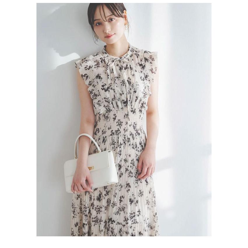 スナイデル SNIDEL ワンピース 26春夏 Sustainableフリルワンピース 長袖 ロング丈 ノースリーブ プリント swfo261069 | SNIDEL | 09