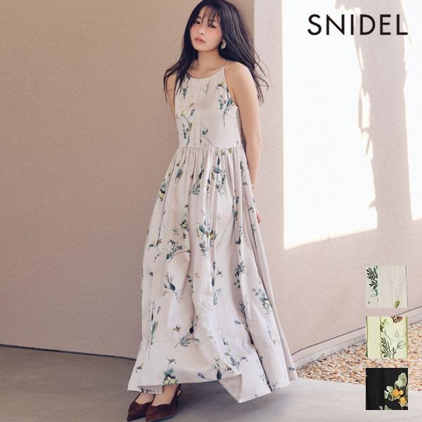 SNIDEL（スナイデル） 新作10%OFF ワンピース 26春夏 ボタニカル