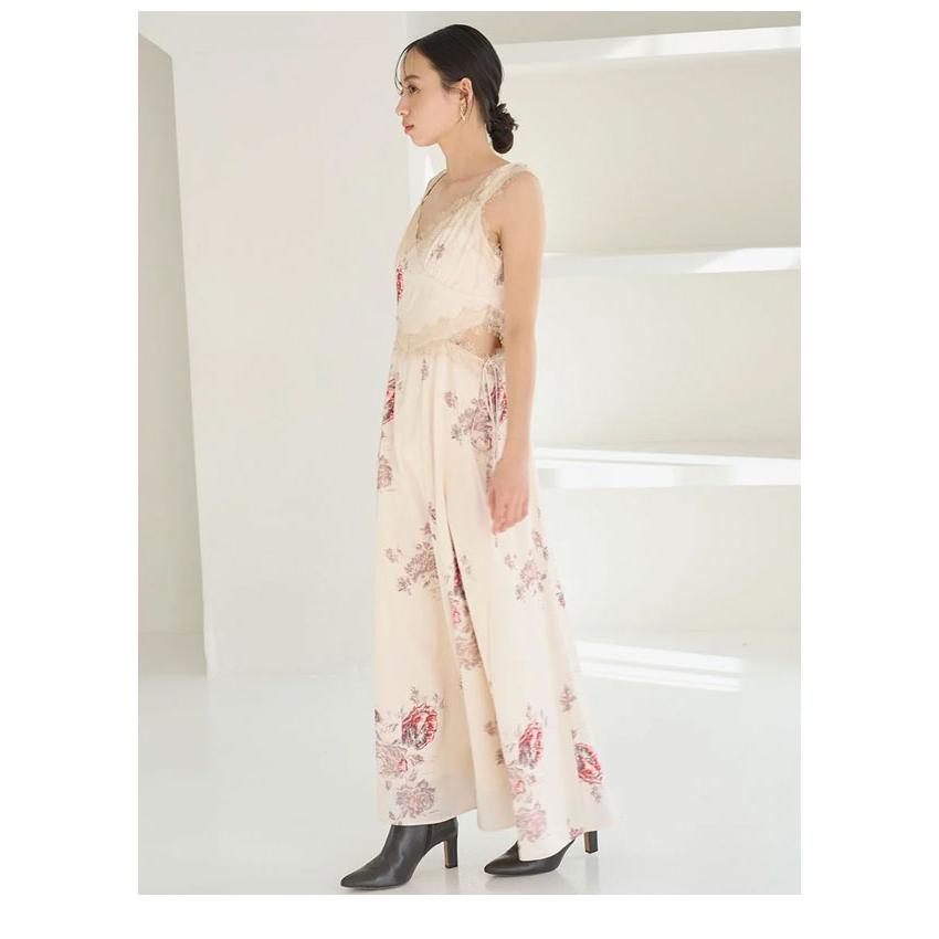 SNIDEL（スナイデル） ワンピース 26春夏 レーストリムプリントキャミ