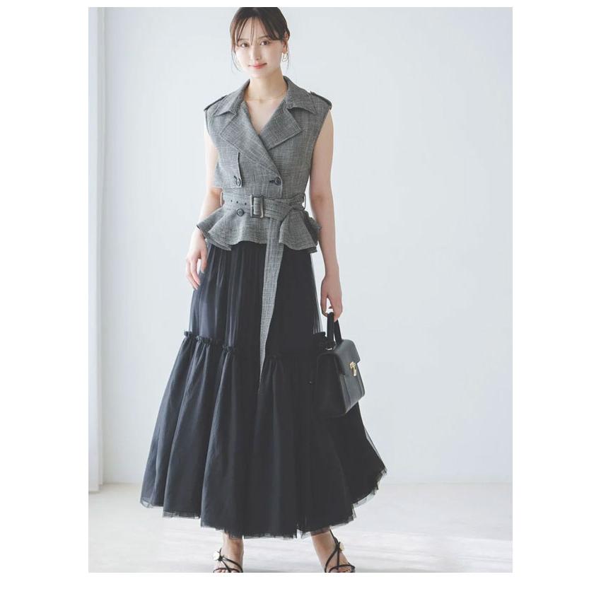 SNIDEL（スナイデル） ワンピース 26春夏 トレンチチュールセット