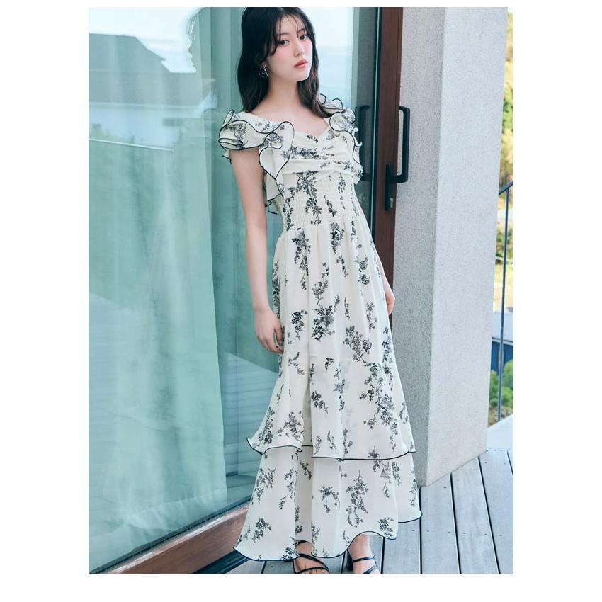 SNIDEL（スナイデル） SALE10%OFF ワンピース 26春夏 フリルスリーブ
