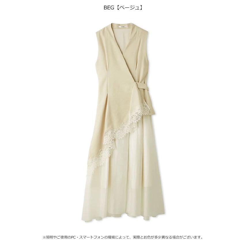 SNIDEL（スナイデル） 新作10%OFF ワンピース 26春夏 ヘムレース