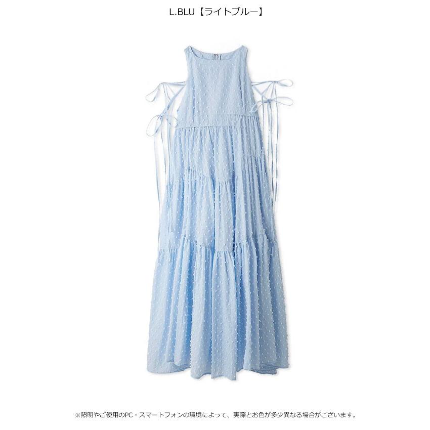 スナイデル SNIDEL ワンピース 26春夏 ドビードットティアードワンピース 5月中旬〜6月上旬予約 マキシ丈 キャミソール swfo262033の画像