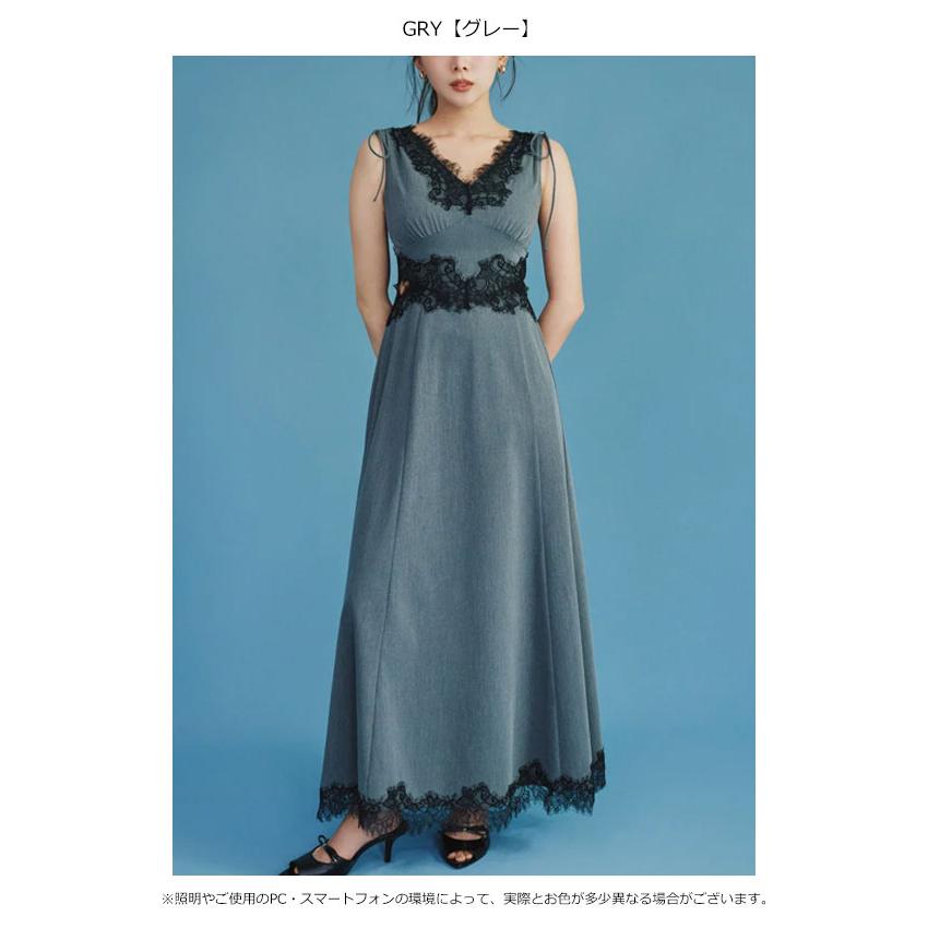 SNIDEL（スナイデル） SALE10%OFF ワンピース 26秋冬 レーストリム