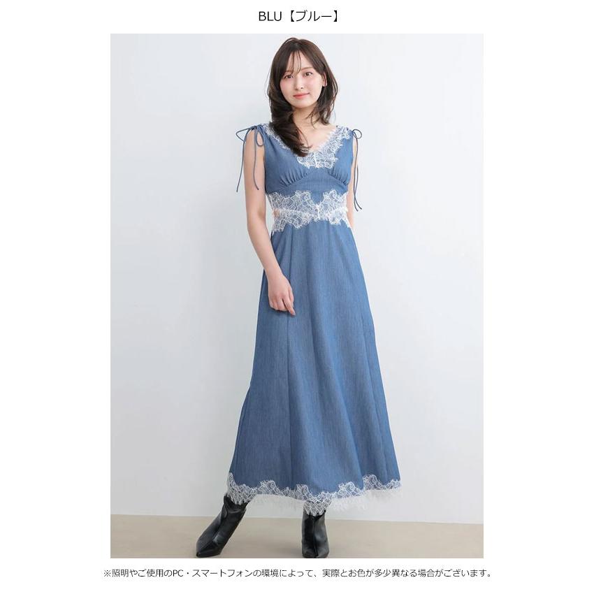 SNIDEL（スナイデル） ワンピース 26秋冬 レーストリムバリエ