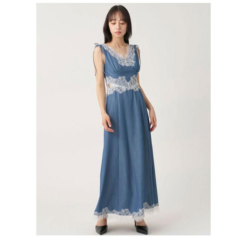 SNIDEL（スナイデル） SALE20%OFF ワンピース 26秋冬 レーストリム