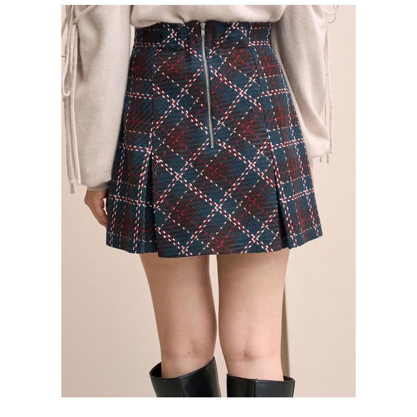 スナイデル　チェックスカパン SNIDEL（スナイデル） 新作10%OFF ボトムス 25秋冬 ロービングスカ