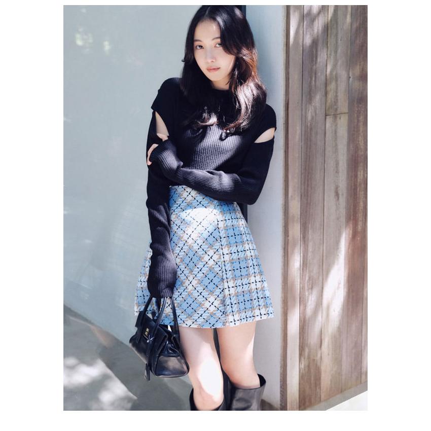 SNIDEL（スナイデル） 新作10%OFF ボトムス 25秋冬 ロービングスカ