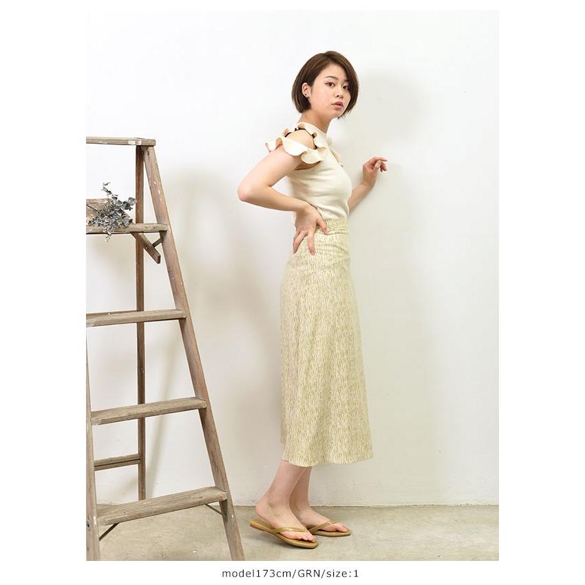 Sale スナイデル Snidel 春夏 プリントラップスカート スカート タイトスカート ロング丈 マキシスカート 総柄 シンプル カジュアル リボン レディース Swfs バッグ ワンピースのダブルハート 通販 Yahoo ショッピング