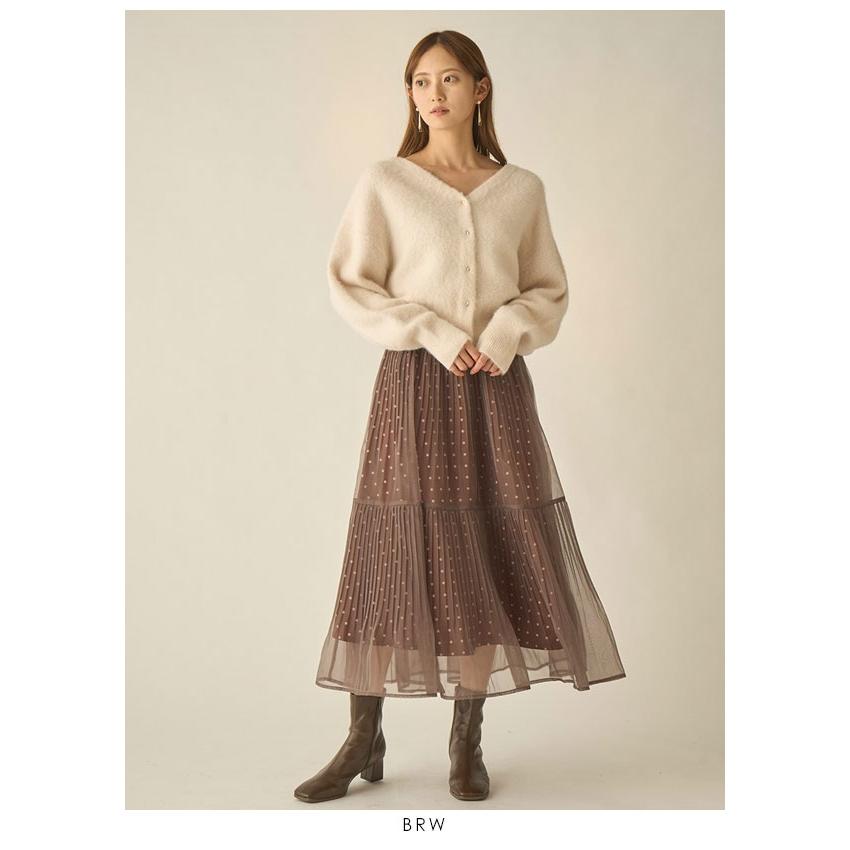 即納】 SALE スナイデル SNIDEL プリーツシフォンレイヤードプリント  