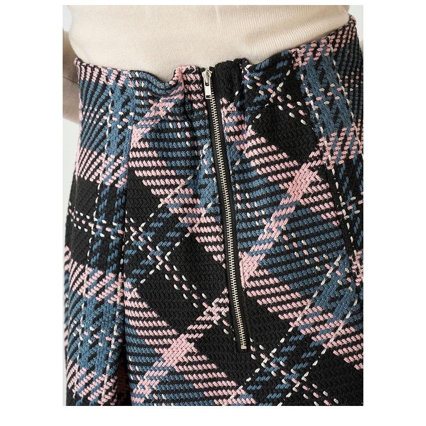 SNIDEL SALE10%OFF スナイデル ボトムス 24秋冬 ロービングチェック