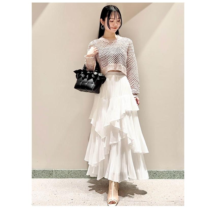 再値下げ】SNIDEL スナイデル プリーツティアードスカート 24AW