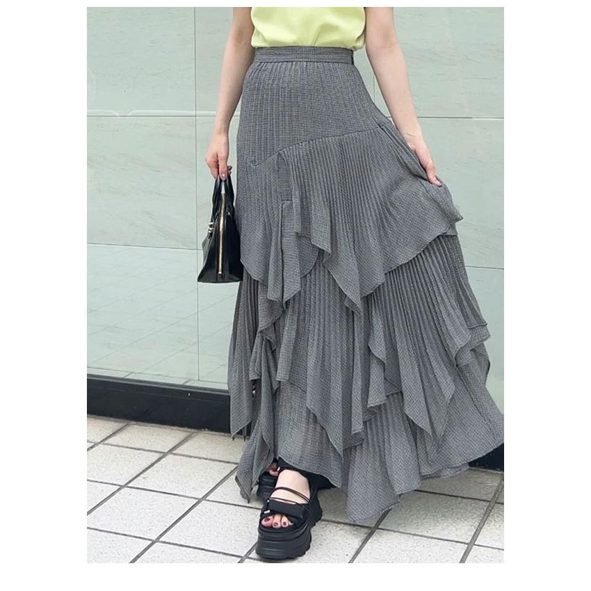 snidel スクエアヘムティアードスカート SNIDEL（スナイデル）の「スクエアヘムティアードスカート