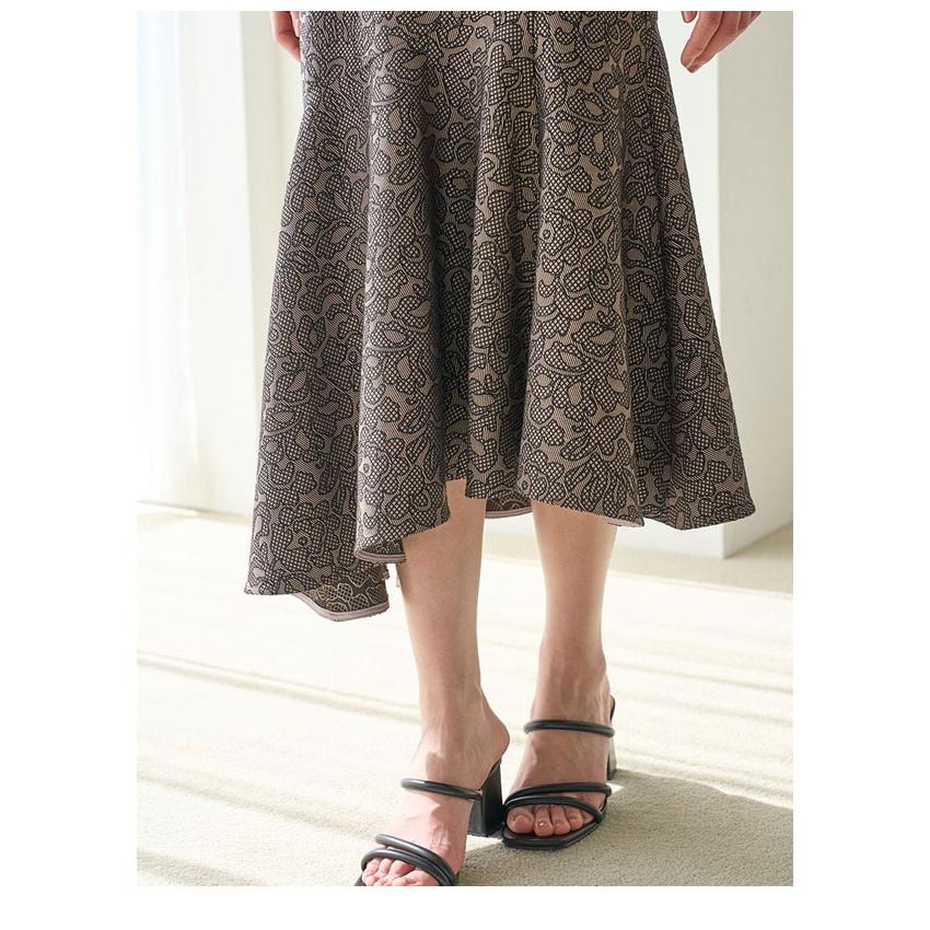 snidel ハイウエストジャガードマーメイドスカート セール】ハイウエストジャガードマーメイドスカート（スカート