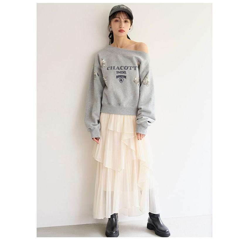 スナイデル 今季 スカート SNIDEL 新作10%OFF スナイデル ボトムス 25秋冬 ストレート