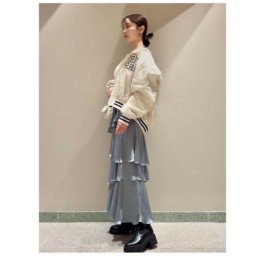 SNIDEL（スナイデル） SALE30%OFF スカート 25秋冬 サテンナロー