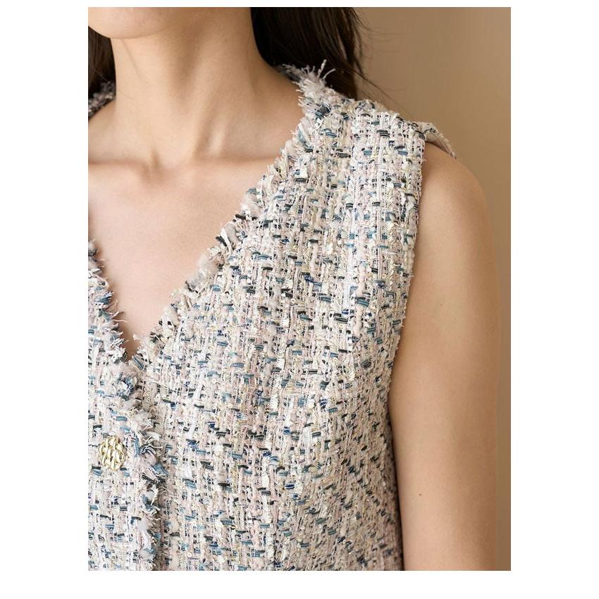 SNIDEL（スナイデル） SALE40%OFF アウター 25春夏 サマーツイードジレ