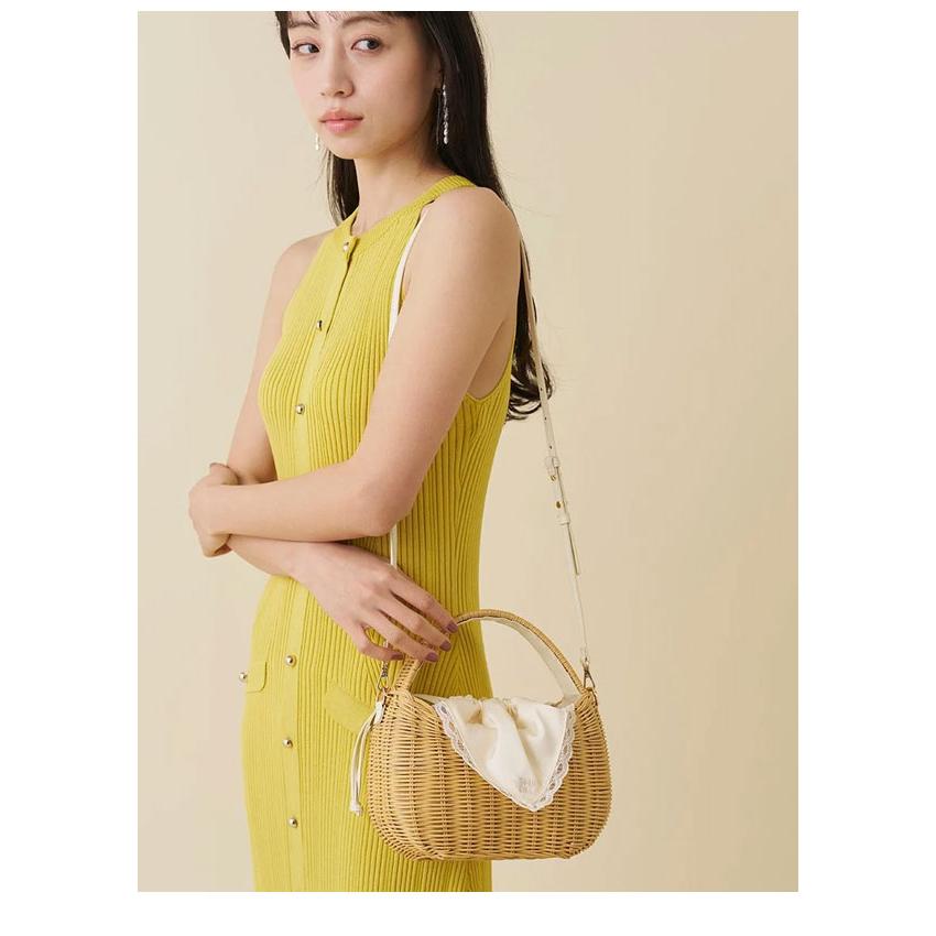 SNIDEL（スナイデル） 新作10%OFF バッグ 26春夏 ラタンカゴバッグ