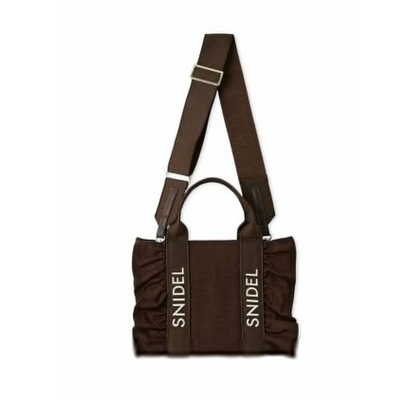 SNIDEL（スナイデル） 新作10%OFF バッグ 26春夏 フリルロゴバッグ