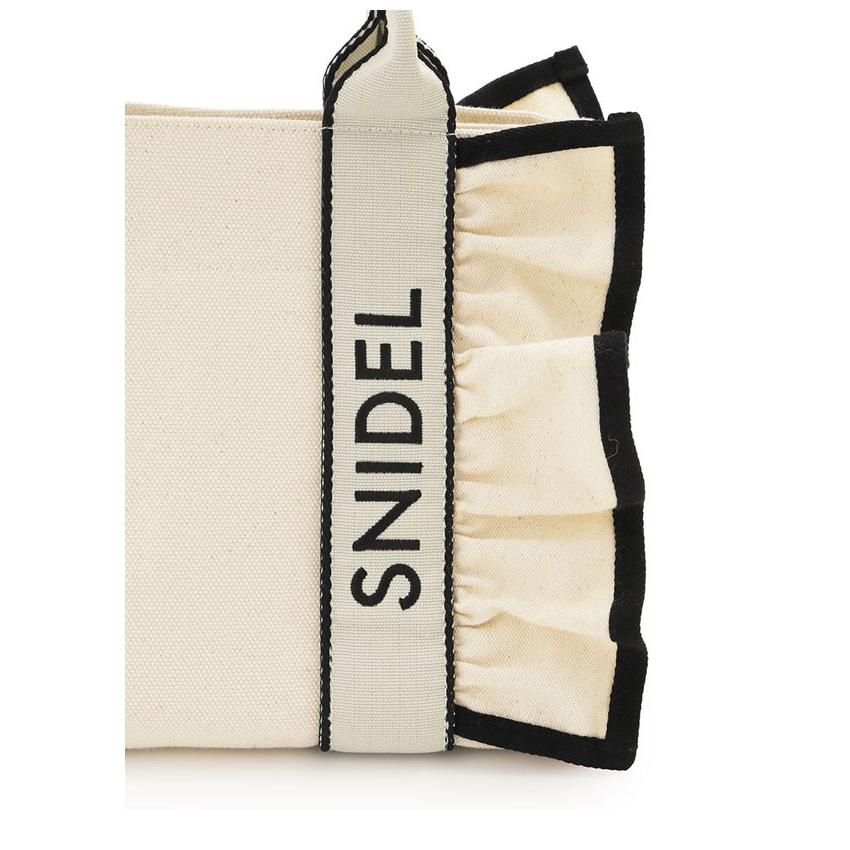 SNIDEL（スナイデル） 新作10%OFF バッグ 26春夏 フリルロゴバッグ 