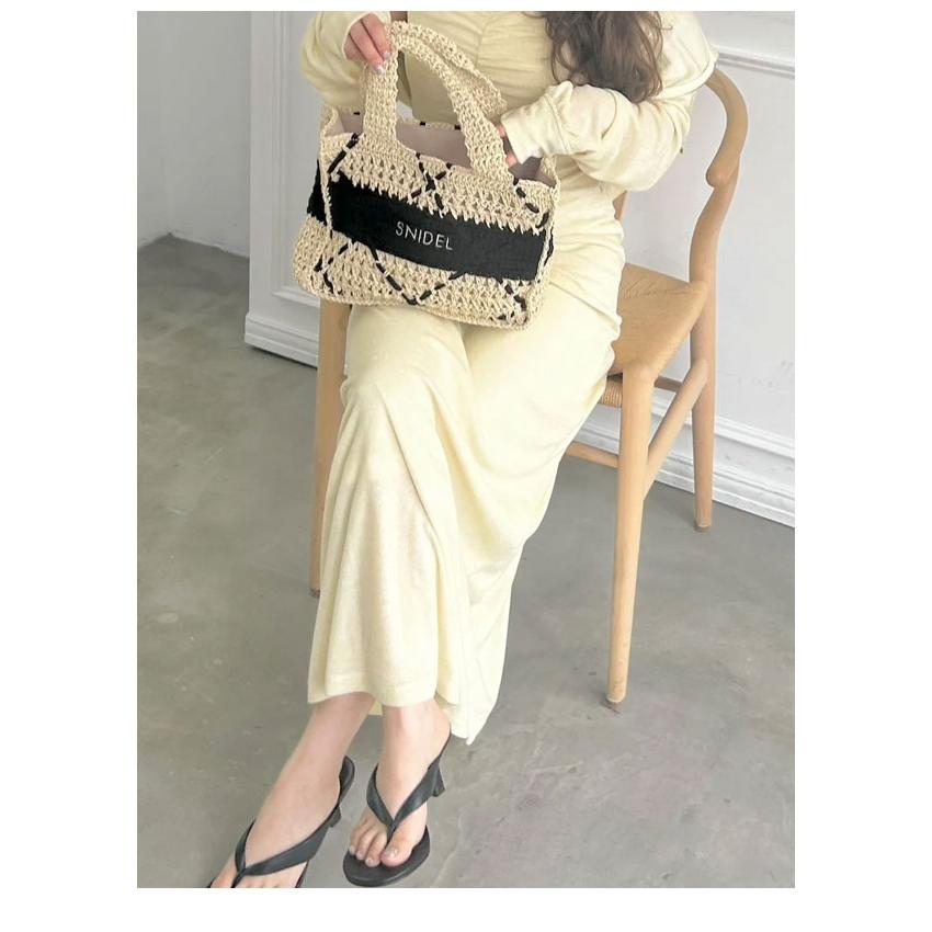 SNIDEL（スナイデル） バッグ 26春夏 ペーパークロシェトート 5月中旬