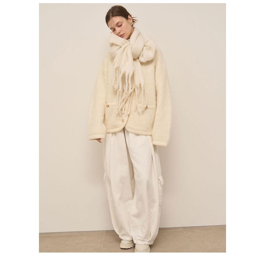 SNIDEL（スナイデル） SALE50%OFF 小物 ブローチ付きマフラー 大判