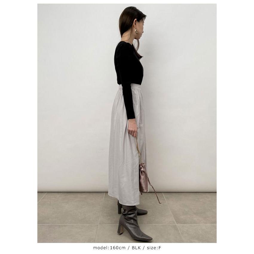 スナイデル Snidel 冬アイテム パワショルニットドッキングワンピース レディース ワンピース ニットワンピース ロング丈 長袖 ニット パワショルダー Swno バッグ ワンピースのダブルハート 通販 Yahoo ショッピング