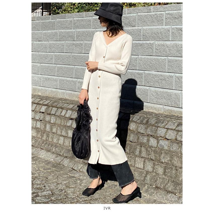 Sale スナイデル Snidel 21春コレクション Sustainaフロントボタンニットワンピース レディース ワンピース ニットワンピース ロング丈 Aライン 長袖 Swno バッグ ワンピースのダブルハート 通販 Yahoo ショッピング