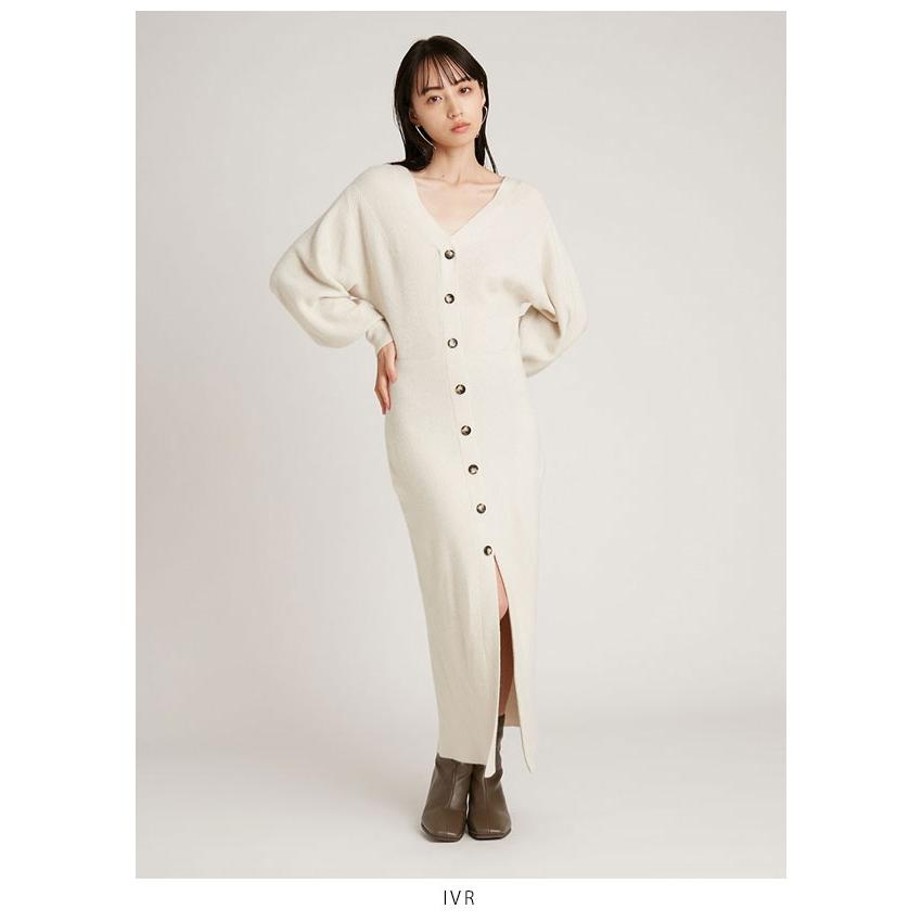 SALE スナイデル SNIDEL 22aw2nd Sustainableフロントボタンニットワンピース レディース ワンピース ニットワンピース カーディガン ガウン フロントボタン｜doubleheart｜05