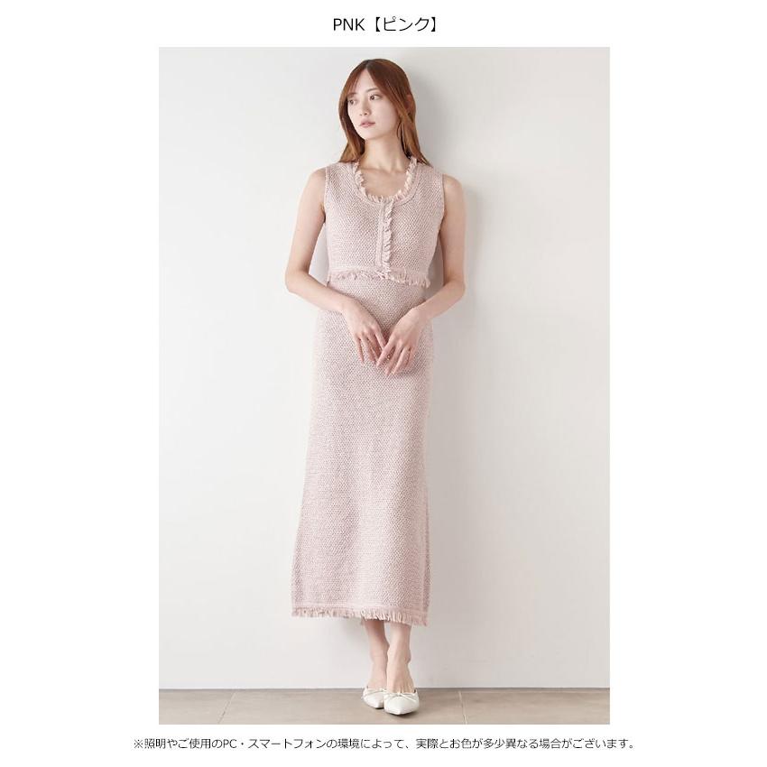 snidel ノースリーブツイードワンピースセット SNIDEL SALE40%OFF スナイデル ワンピース 25春夏 ツイード